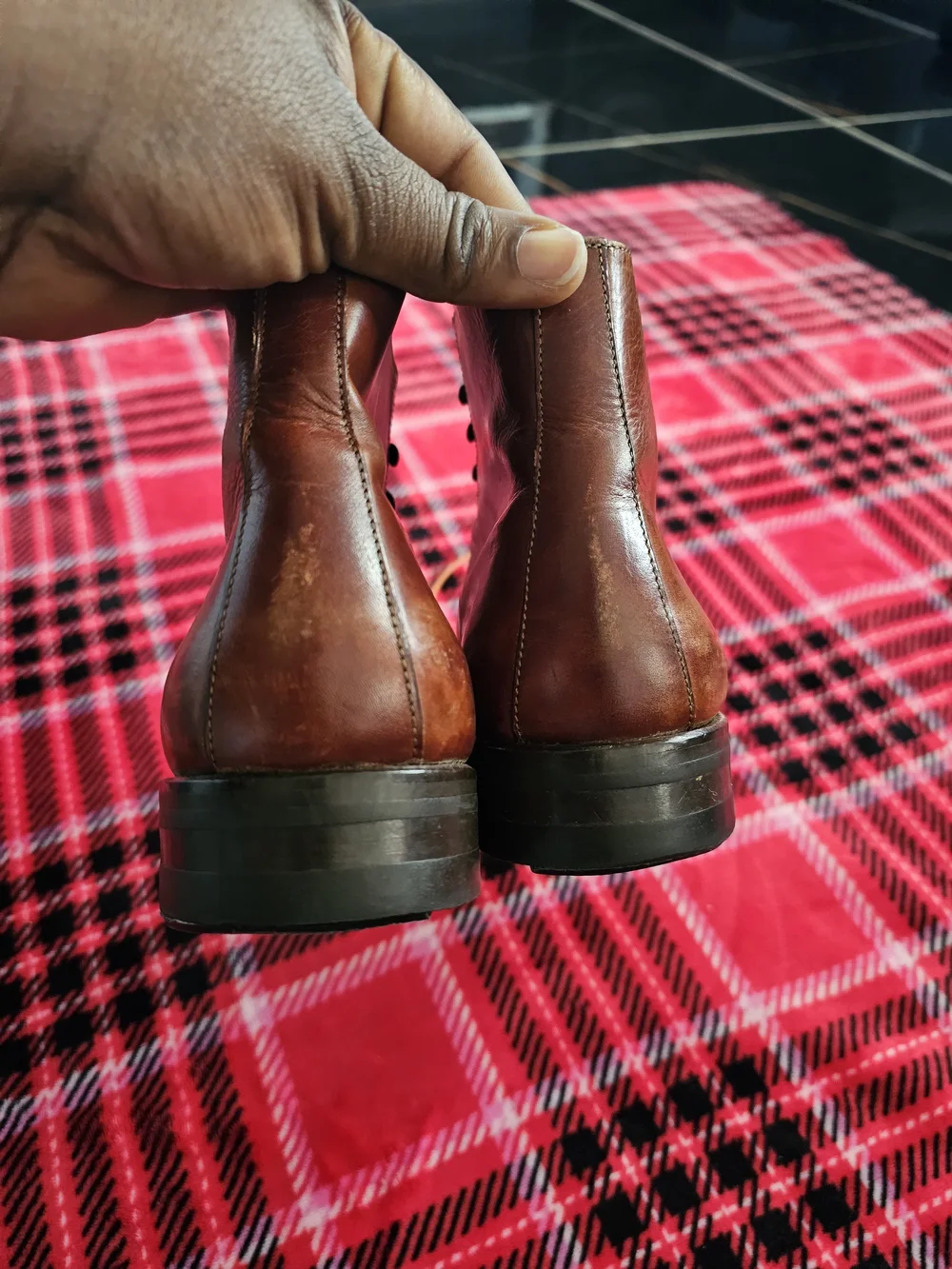 Cole Haan Men's Brown Leather Chukka Boots